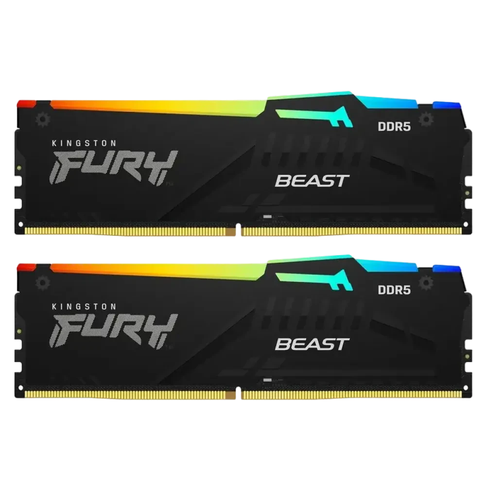 Оперативная память Kingston FURY Beast RGB, DDR4 SDRAM, 3600 МГц, 16 ГБ, KF436C17BB2AK2/16