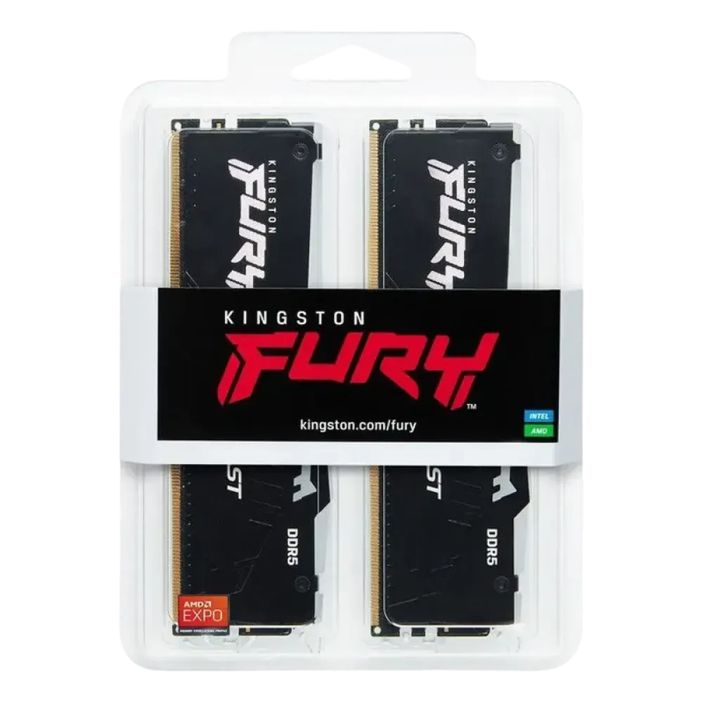 Оперативная память Kingston FURY Beast RGB, DDR4 SDRAM, 3600 МГц, 16 ГБ, KF436C17BB2AK2/16