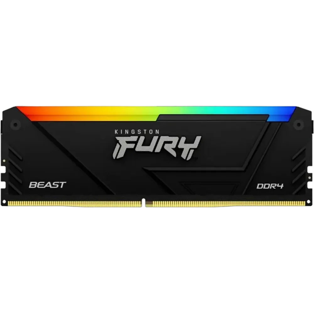 Оперативная память Kingston FURY Beast RGB, DDR4 SDRAM, 3600 МГц, 16 ГБ, KF436C17BB2AK2/16