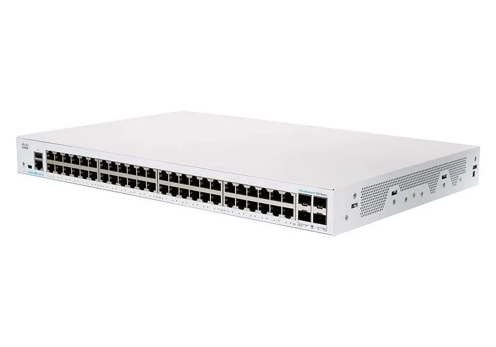 Switch de rețea Cisco CBS250-48T, 48x 10/100/1000 Mbps, 4x SFP