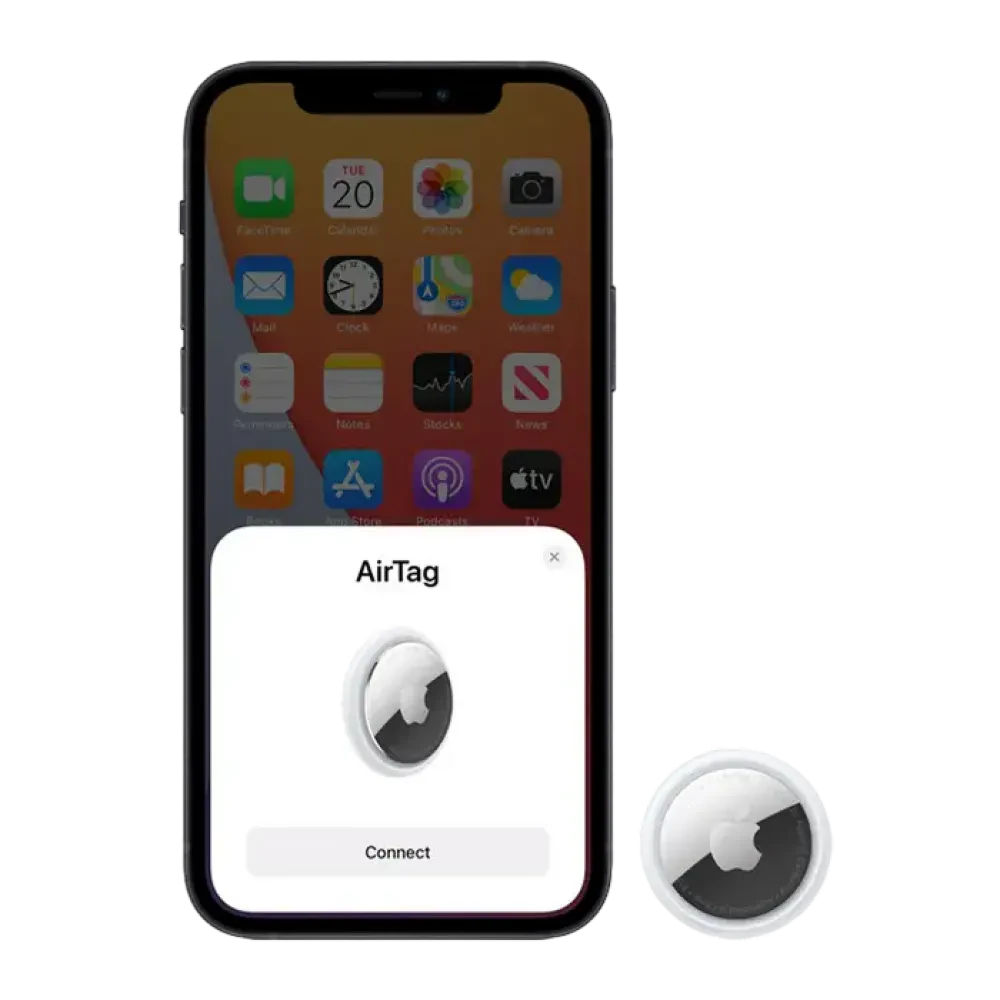 Tracker inteligent Apple AirTag, Alb