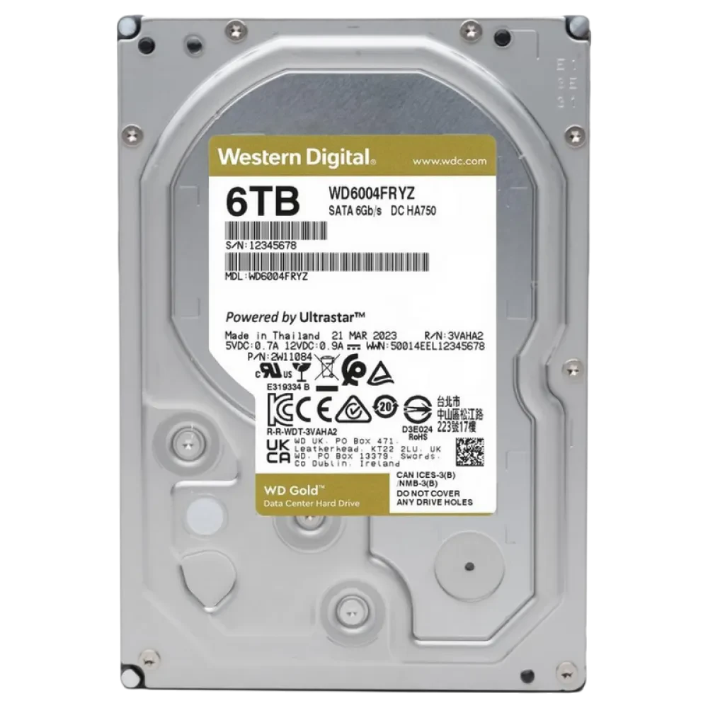 Unitate HDD Western Digital WD Gold, 3.5", 6 TB <WD6004FRYZ>