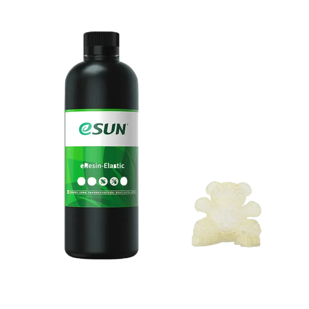 Фотополимер для 3D-печати ESUN eResin-Elastic, 0.5 kg,Прозрачный Желтый