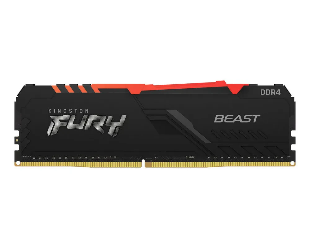 Memorie RAM Kingston FURY Beast RGB, DDR4 SDRAM, 3733 MHz, 16GB, KF437C19BBAK2/16