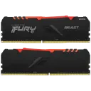 Memorie RAM Kingston FURY Beast RGB, DDR4 SDRAM, 3733 MHz, 16GB, KF437C19BBAK2/16