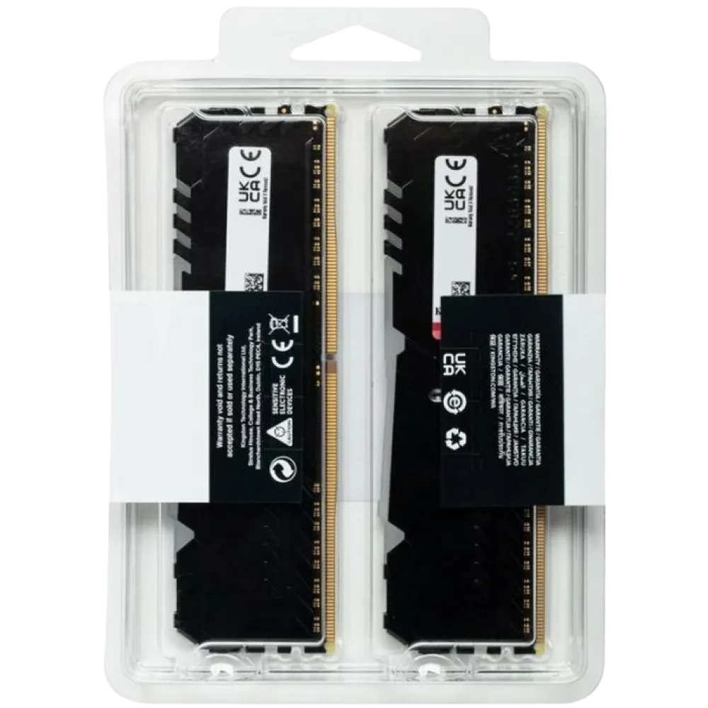 Memorie RAM Kingston FURY Beast RGB, DDR4 SDRAM, 3733 MHz, 16GB, KF437C19BBAK2/16