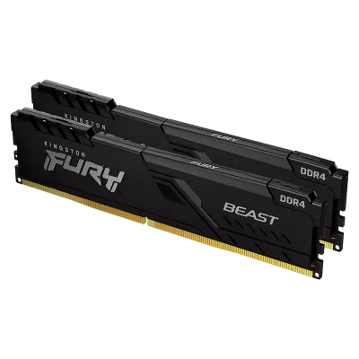 Оперативная память Kingston FURY Beast, DDR4 SDRAM, 3200 МГц, 16Гб, KF432C16BBK2/16