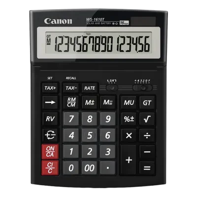 Calculator Canon WS-1610T, Negru