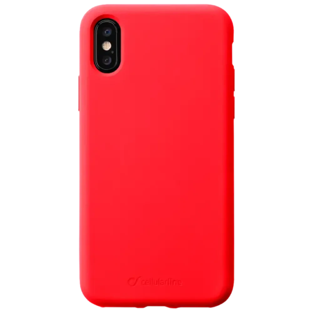 Husă Cellularline Sensation - iPhone XS/X, Roșu