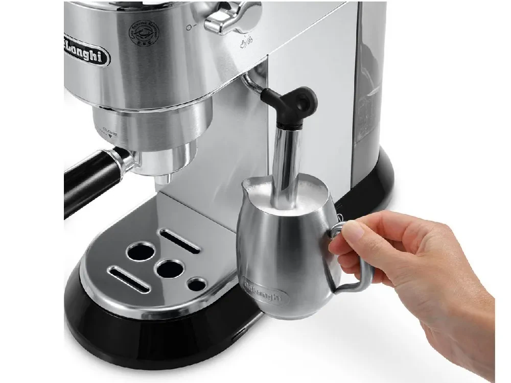 Cafetiera manuala DeLonghi Dedica Pump Espresso, 1300W, Argintiu