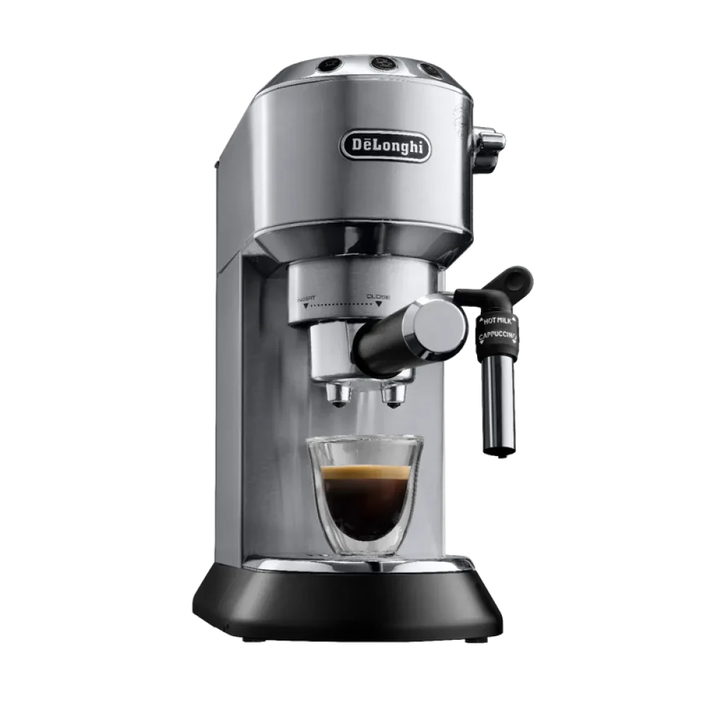 Cafetiera manuala DeLonghi Dedica Pump Espresso, 1300W, Argintiu