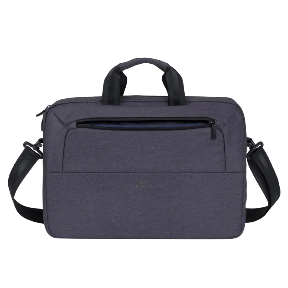 Geantă pentru Laptop Rivacase Suzuka, 15.6", Poliester, Negru