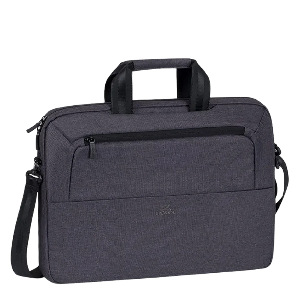 Geantă pentru Laptop Rivacase Suzuka, 15.6", Poliester, Negru