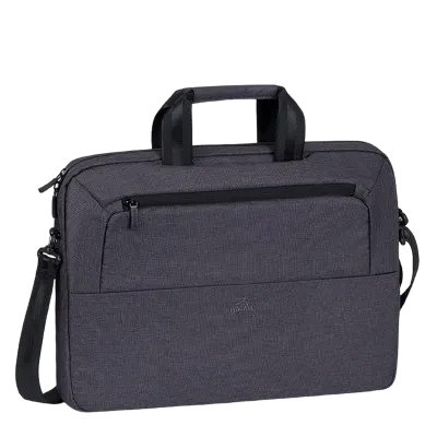 Geantă pentru Laptop Rivacase Suzuka, 15.6", Poliester, Negru