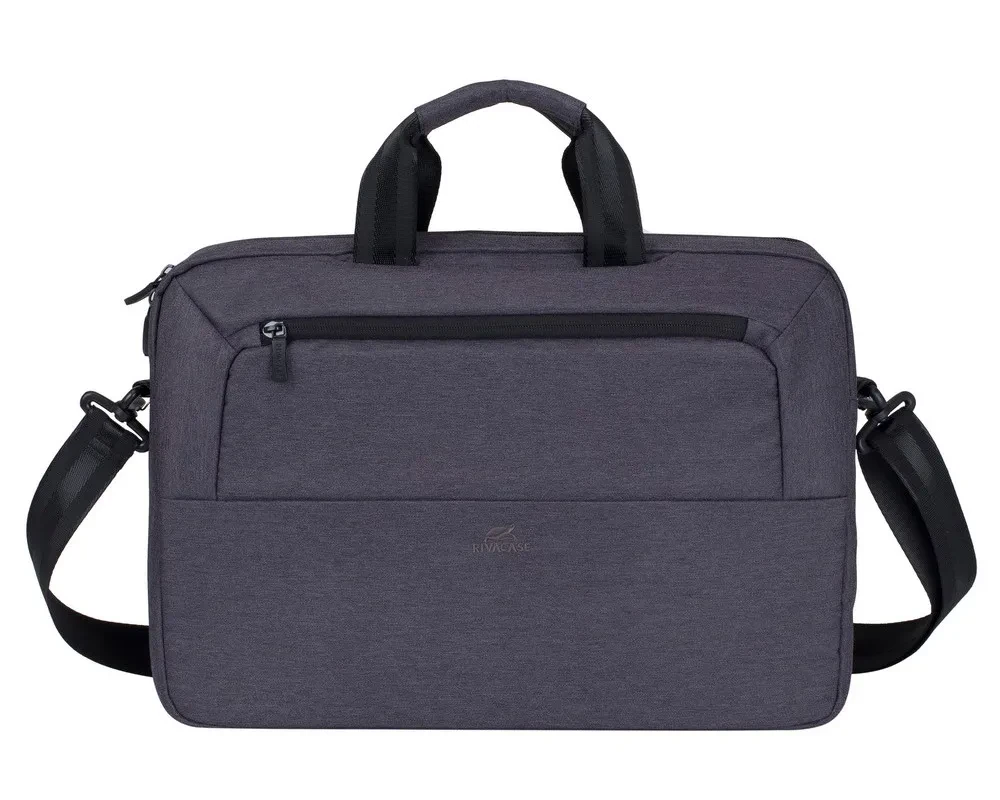 Geantă pentru Laptop Rivacase Suzuka, 15.6", Poliester, Negru