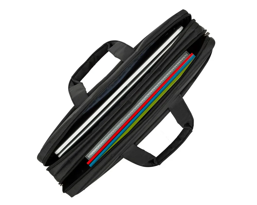 Geantă pentru Laptop Rivacase Central, 17.3", Poliester, Negru