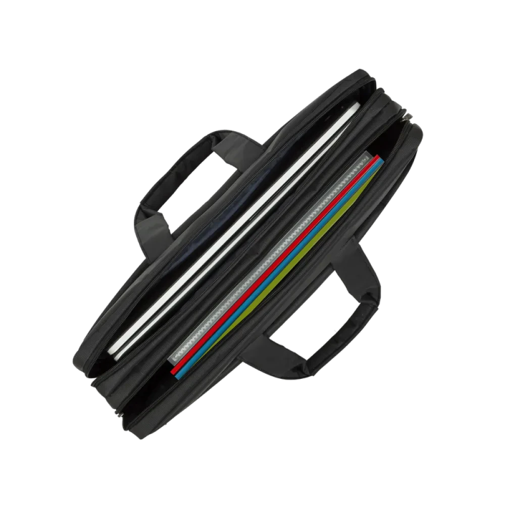 Geantă pentru Laptop Rivacase Central, 17.3", Poliester, Negru