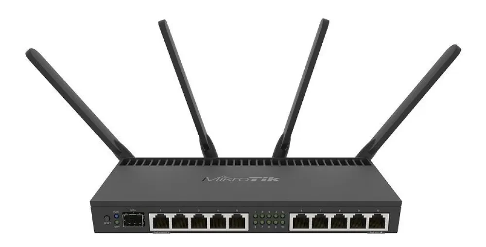 Router MikroTik RB4011iGS+5HacQ2HnD-IN, Negru