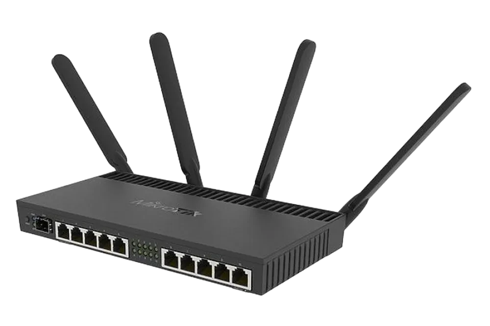 Router MikroTik RB4011iGS+5HacQ2HnD-IN, Negru