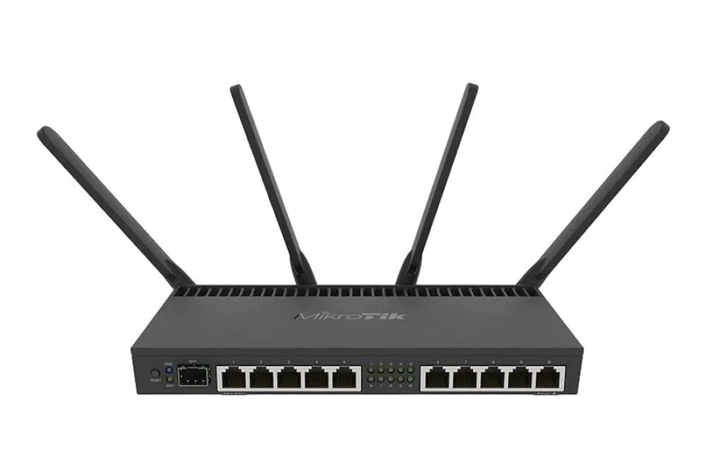 Router MikroTik RB4011iGS+5HacQ2HnD-IN, Negru