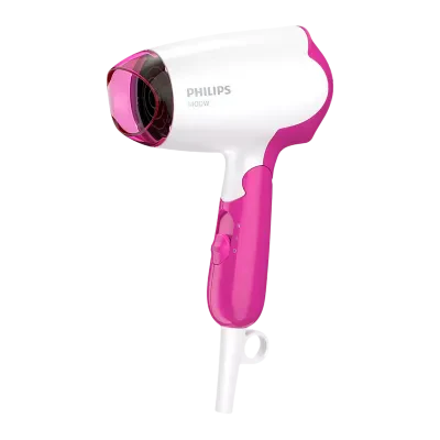 Компактный фен Philips DryCare Essential BHD003/00, 1400 Вт, Белый | Розовый
