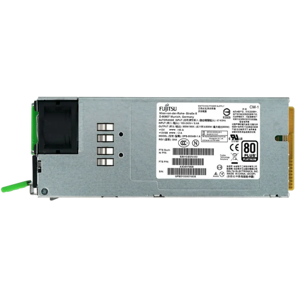 Модульный блок питания Fujitsu S26113-F574-L13, 800Вт Platinum