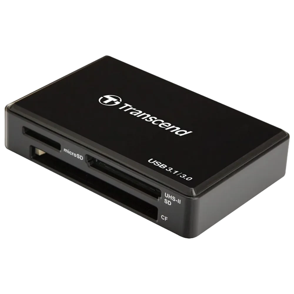 Кардридер Transcend TS-RDF9, micro-USB, USB Type-A, Чёрный