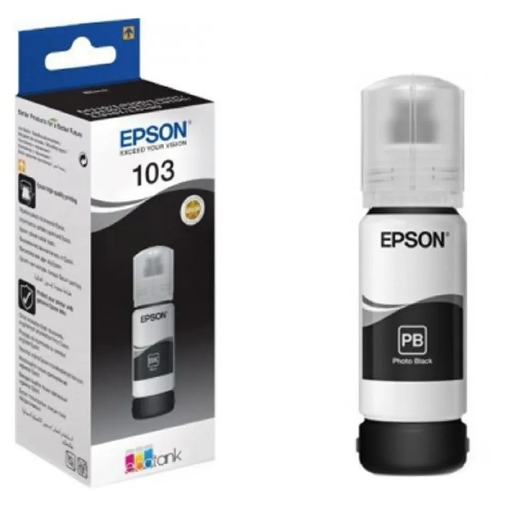 Контейнер с чернилами Epson 103 EcoTank, 65мл, Черный