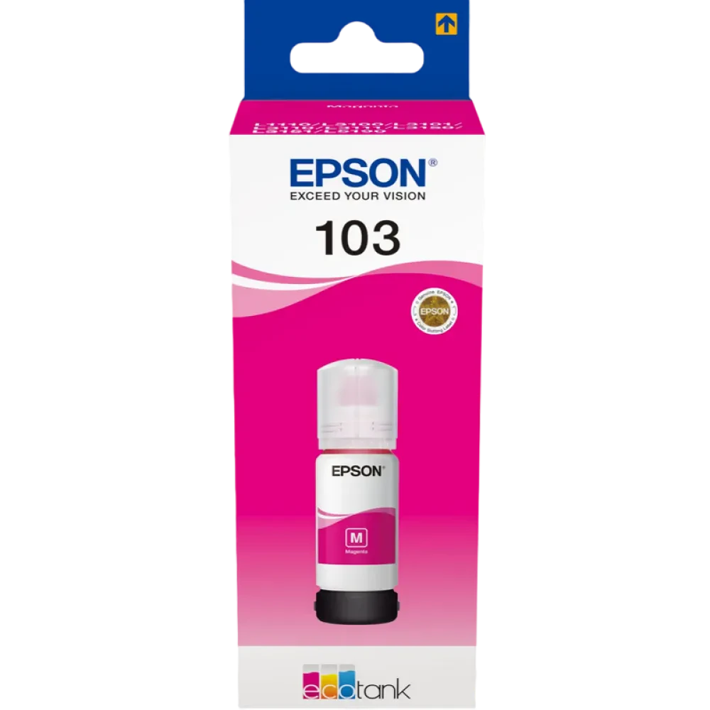 Контейнер с чернилами Epson 103 EcoTank, 65мл, Пурпурный