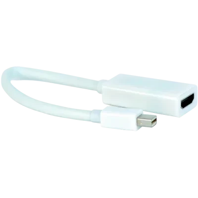 Adaptor Video Cablexpert A-mDPM-HDMIF-02-W, MiniDP (M) - HDMI (F), 0,15m, Alb