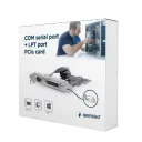Placă de extensie PCI-Express Gembird PEX-COMLPT-01, Multicolor