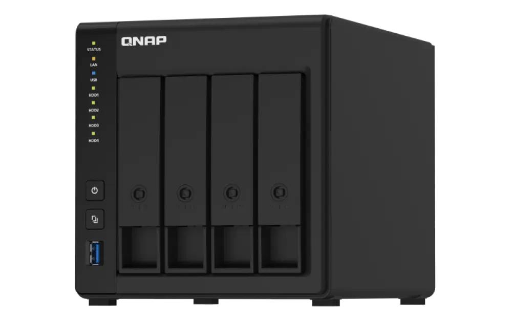 Сетевое хранилище Qnap TS-451D2, Чёрный