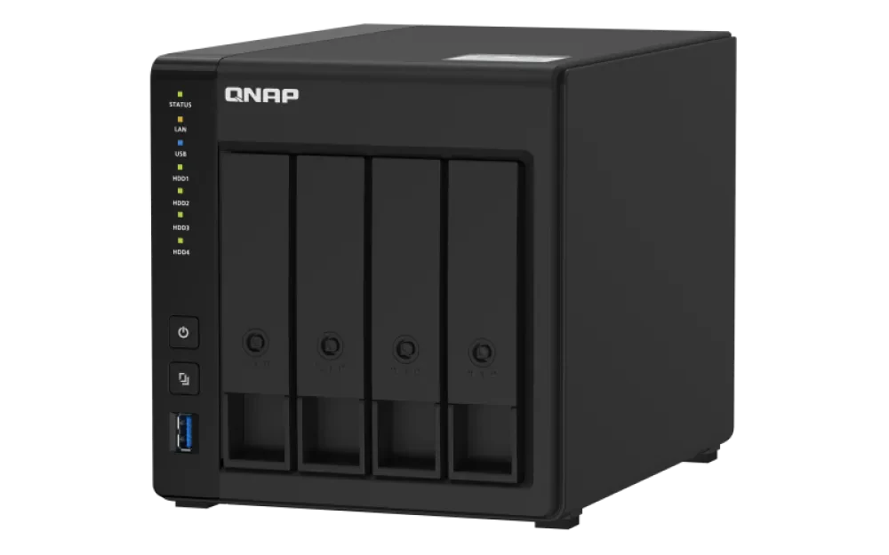 Сетевое хранилище Qnap TS-451D2, Чёрный