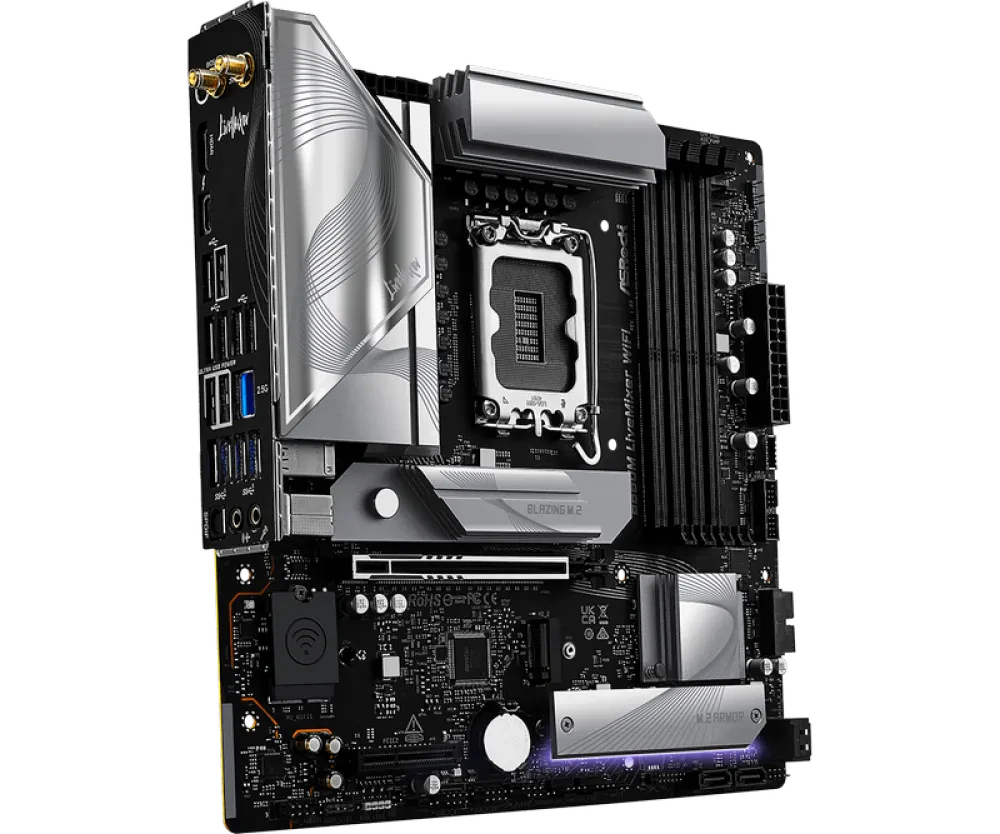 Материнская плата ASRock B860M LiveMixer WiFi, LGA1851, Intel B860, Micro-ATX