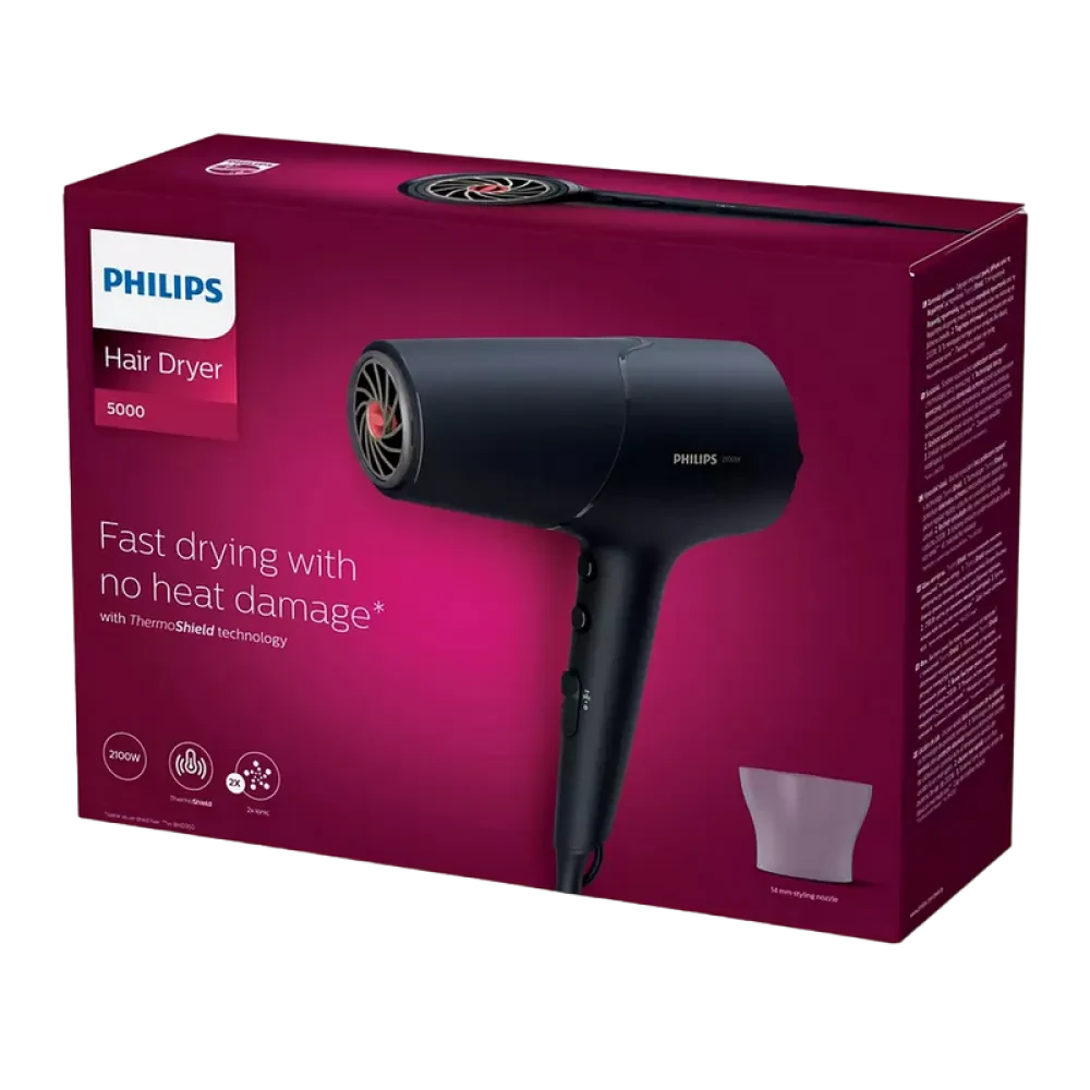 Фен Philips BHD504/00, 2100 Вт, Чёрный