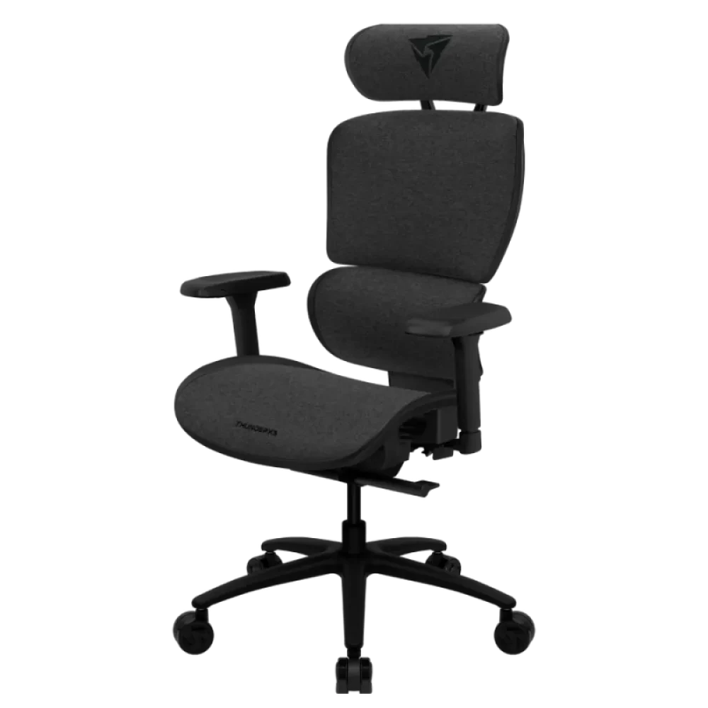 Scaun de birou ThunderX3 XTC Loft, Plasă Respirabilă, PU Piele, Gri inchis