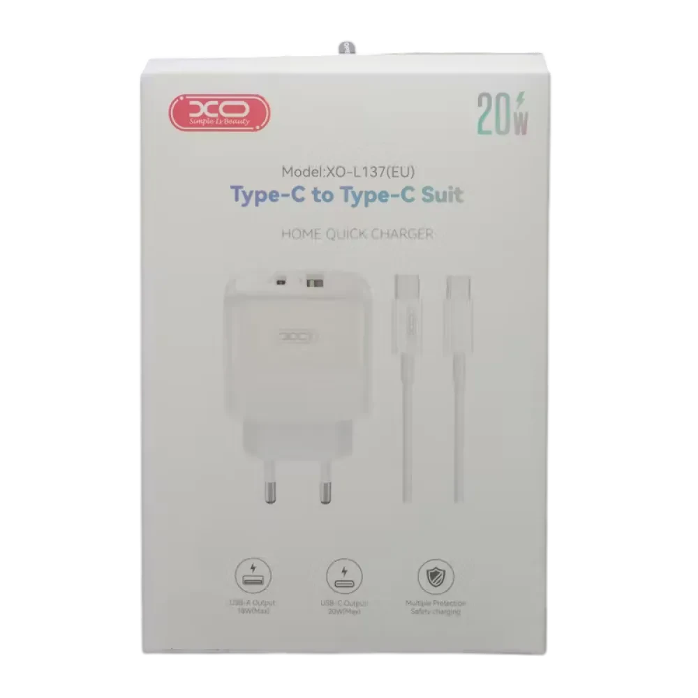 Încărcător XO L137, 20W, Alb