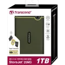 Внешний портативный жесткий диск Transcend StoreJet 25M3G, 2 ТБ, Military Green (TS2TSJ25M3G)