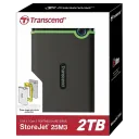 HDD portabil extern Transcend StoreJet 25M3S, 2 TB, Iron Gray (TS2TSJ25M3S)