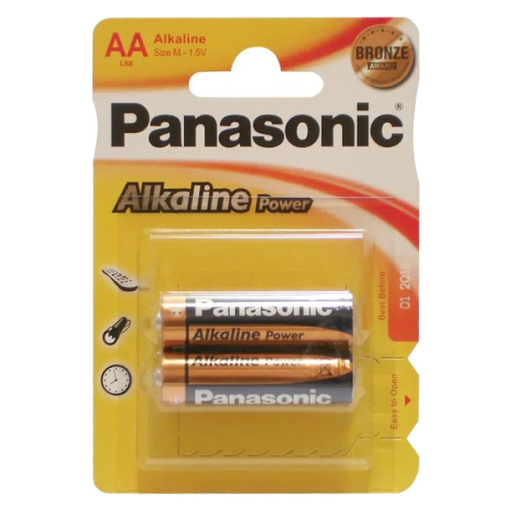 Батарейки Panasonic LR6REB, AA, 2шт.
