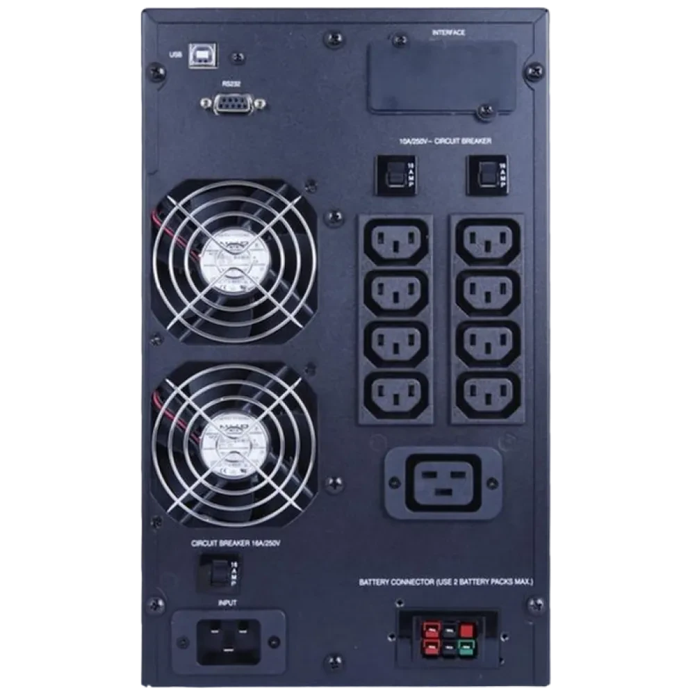 Источник бесперебойного питания PCM MAC-3000, Онлайн, 3000VA, Башня