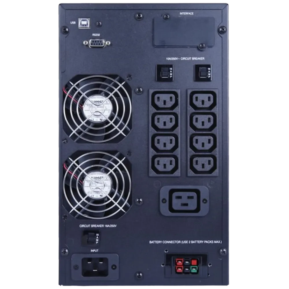 Источник бесперебойного питания PCM MAC-3000, Онлайн, 3000VA, Башня