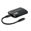 Cablu Video Cablexpert A-CM-HDMIF2-01, USB 3.1 Type-C (F) - 2 x HDMI (F), 0.15 m, Negru