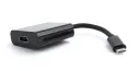Cablu Video Cablexpert A-CM-HDMIF2-01, USB 3.1 Type-C (F) - 2 x HDMI (F), 0.15 m, Negru