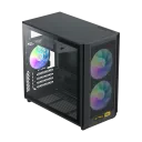 Carcasă PC Gamemax F36 BK, Mini-Tower, Fără PSU, Negru