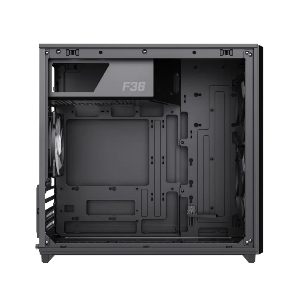 Carcasă PC Gamemax F36 BK, Mini-Tower, Fără PSU, Negru