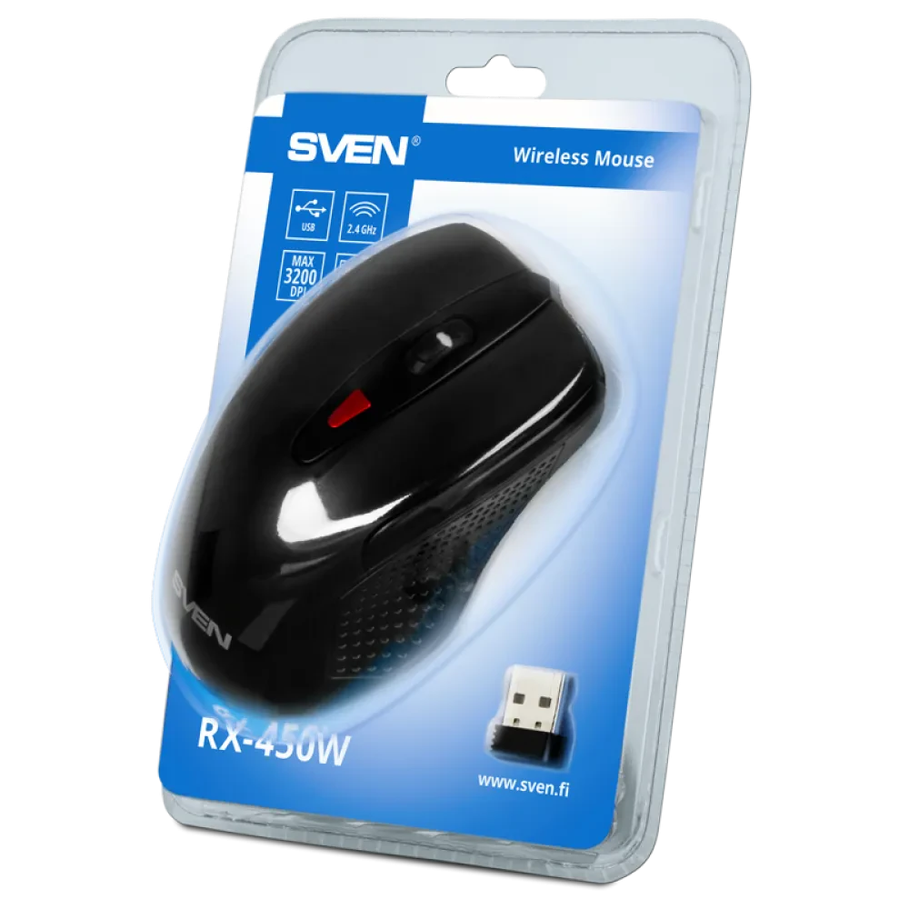 Mouse Wireless SVEN RX-450W, Negru