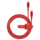 Cablu încărcare și sincronizare Cellularline Satellite MFI, USB Type-C/Lightning, 1m, Roșu