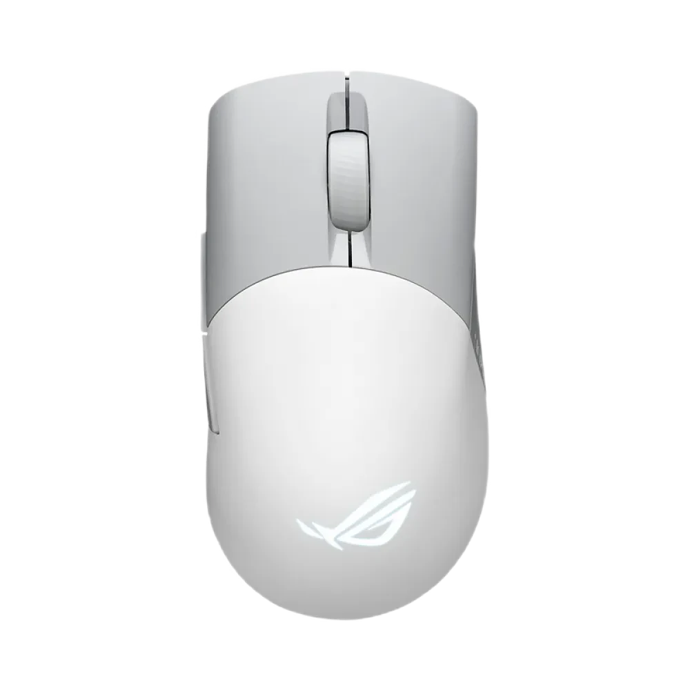 Gaming Mouse ASUS ROG Keris Wireless AimPoint, Alb/Gri