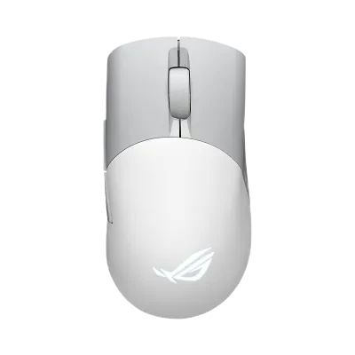 Gaming Mouse ASUS ROG Keris Wireless AimPoint, Alb/Gri
